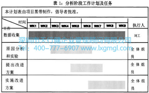 分析阶段工作计划及任务